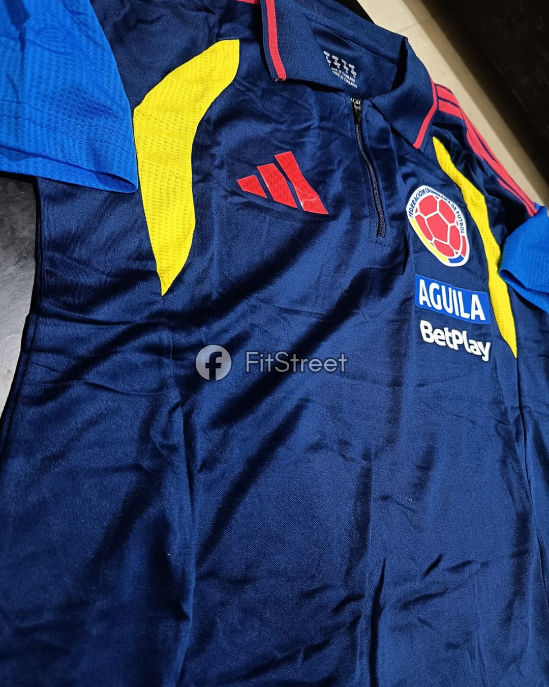 Camiseta Polo Entrenamiento Colombia Azul