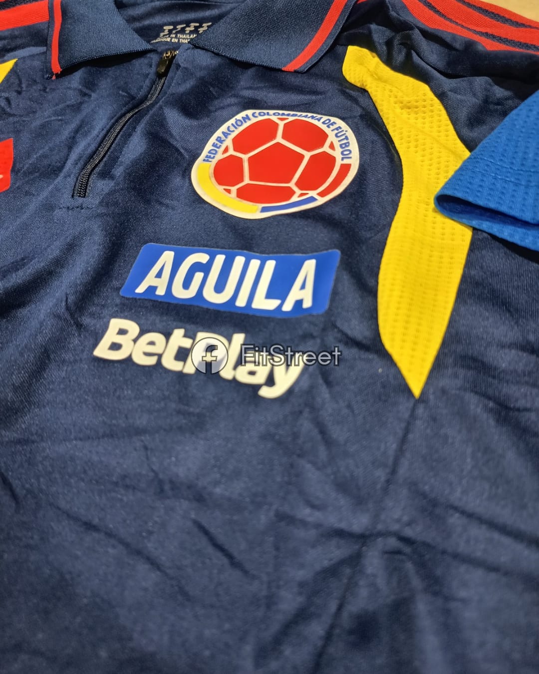 Camiseta Polo Entrenamiento Colombia Azul - Imagen 5