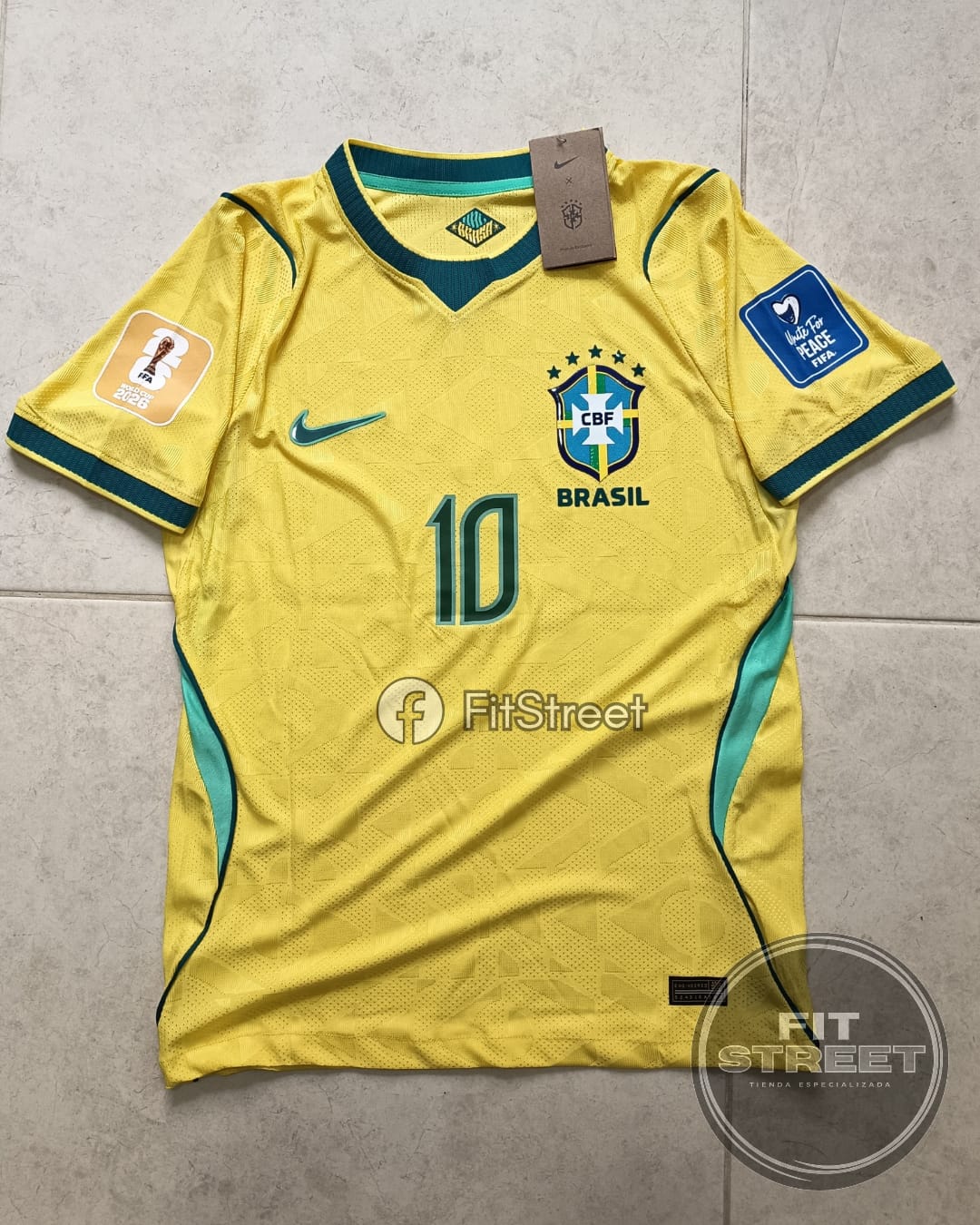 Camiseta Brasil Local 2026 – Neymar Jr N.º 10 - Imagen 2
