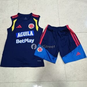 Conjunto Entrenamiento Colombia Musculosa Azul