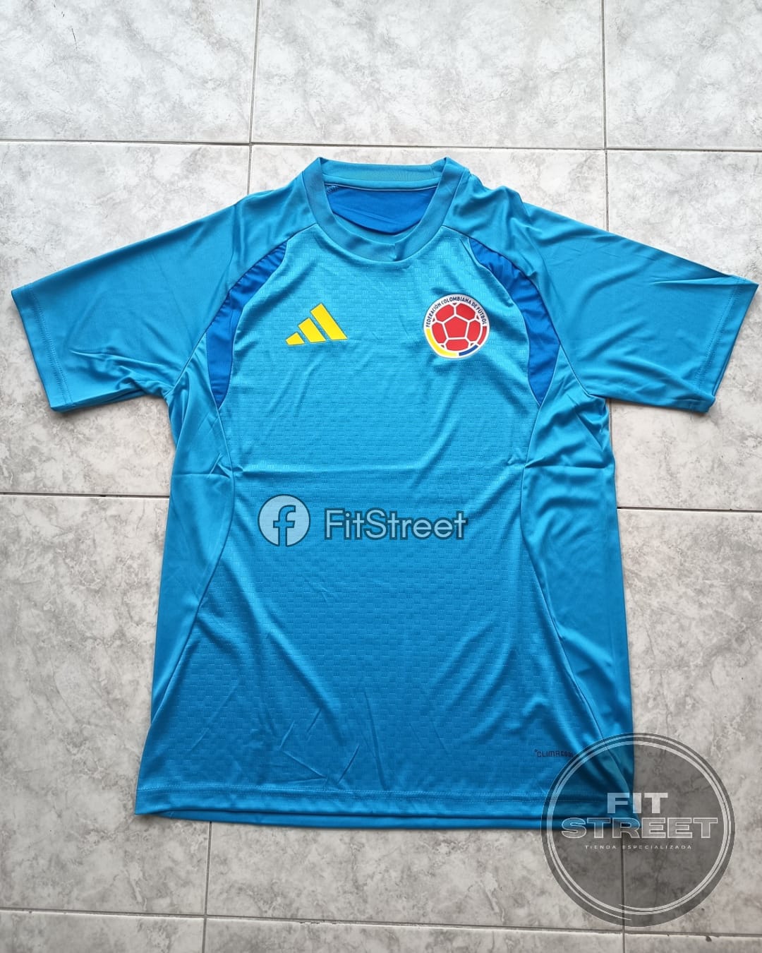 Camiseta Selección Colombia Entrenamiento Azul Cielo 2026 - Imagen 2