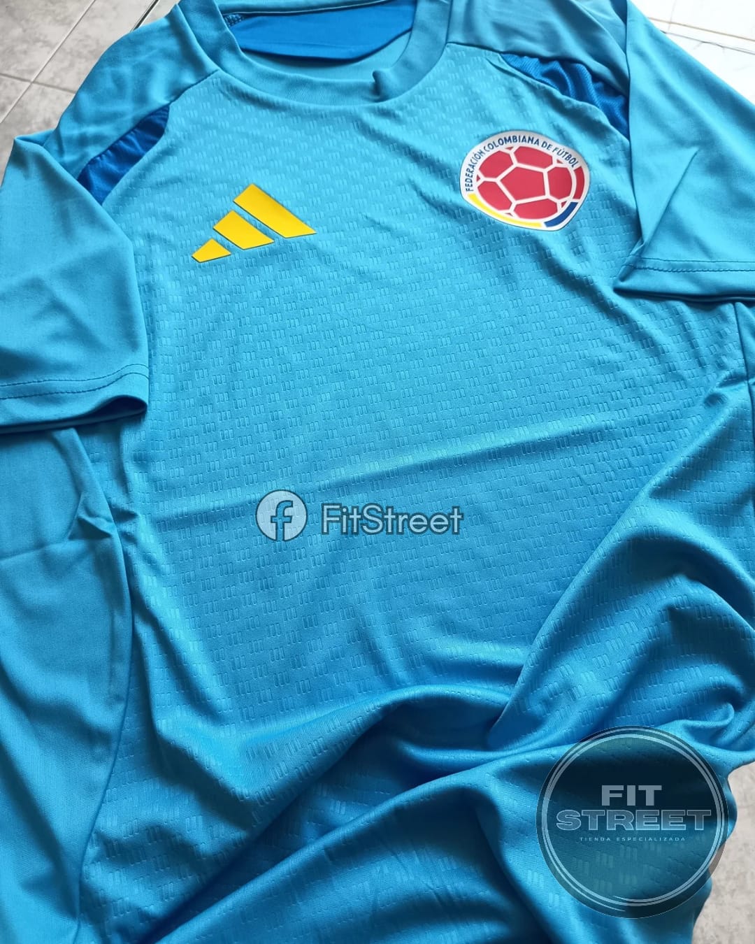 Camiseta Selección Colombia Entrenamiento Azul Cielo 2026 - Imagen 4