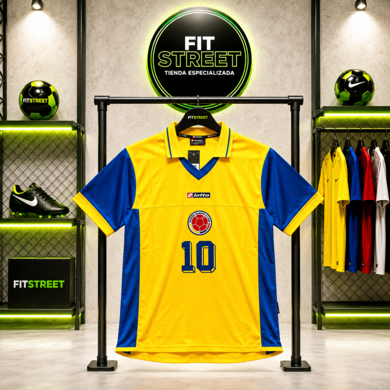 Camiseta Retro Colombia Lotto 2004