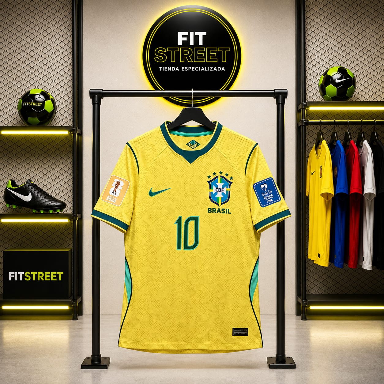 Camiseta Brasil Local 2026 – Neymar Jr N.º 10