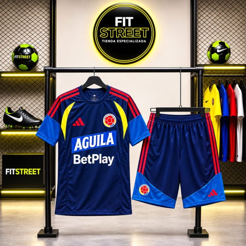 Conjunto Entrenamiento Colombia Camiseta Azul