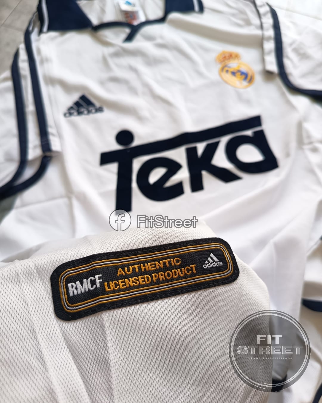Camiseta Retro 1999/2000 Real Madrid Adidas Teka - Imagen 4