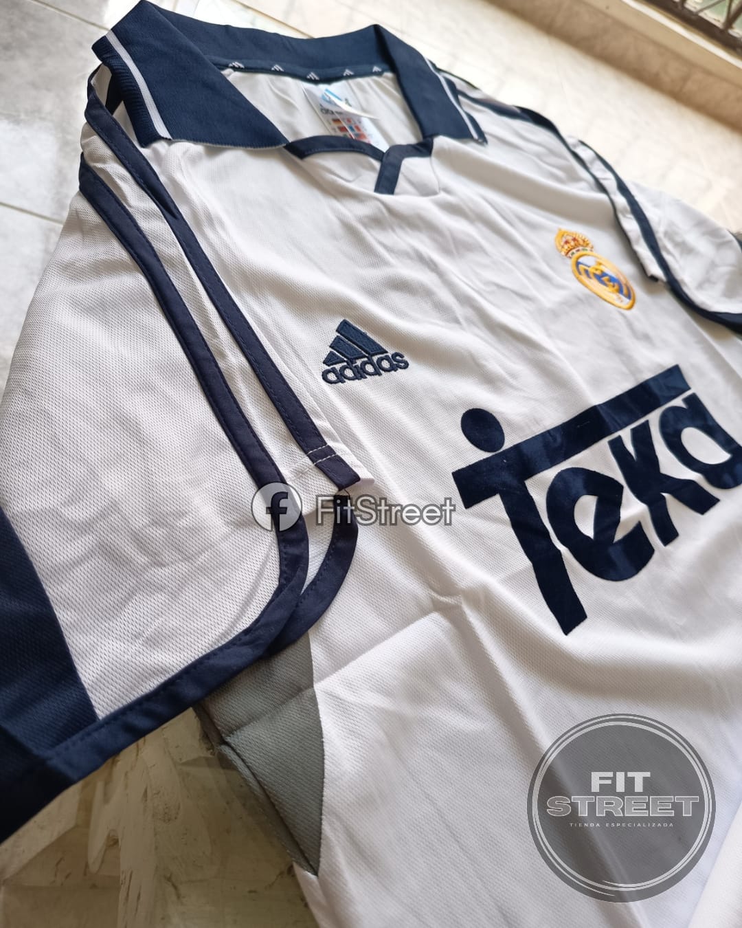 Camiseta Retro 1999/2000 Real Madrid Adidas Teka - Imagen 3