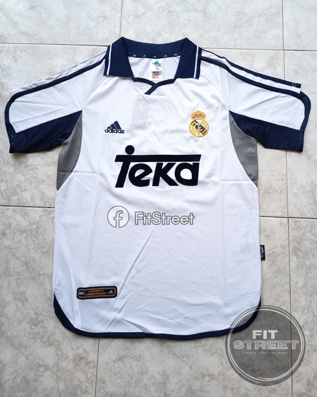 Camiseta Retro 1999/2000 Real Madrid Adidas Teka - Imagen 2