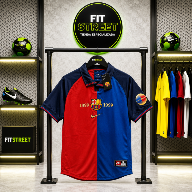 Camiseta Retro - FC Barcelona Centenario 1899–1999 – Edición Especial