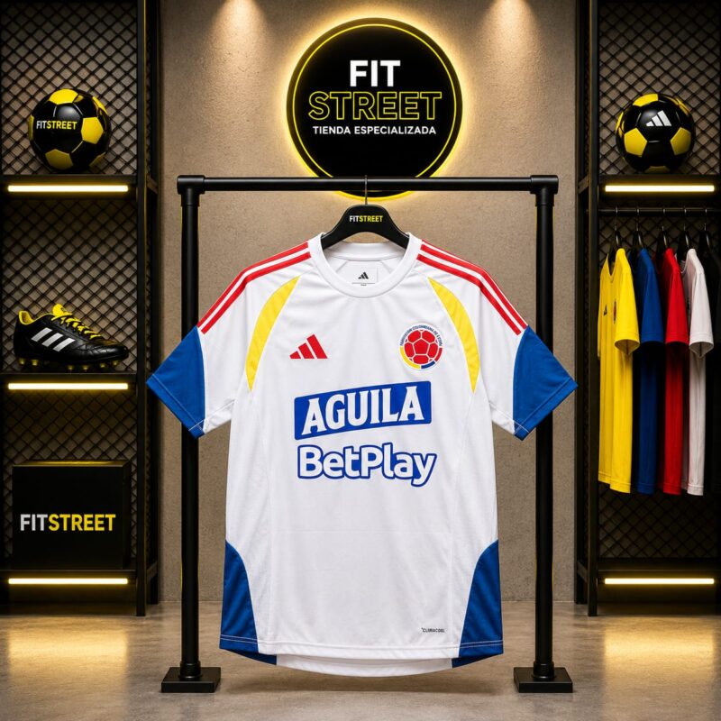 Camiseta Selección Colombia Entrenamiento – Blanco