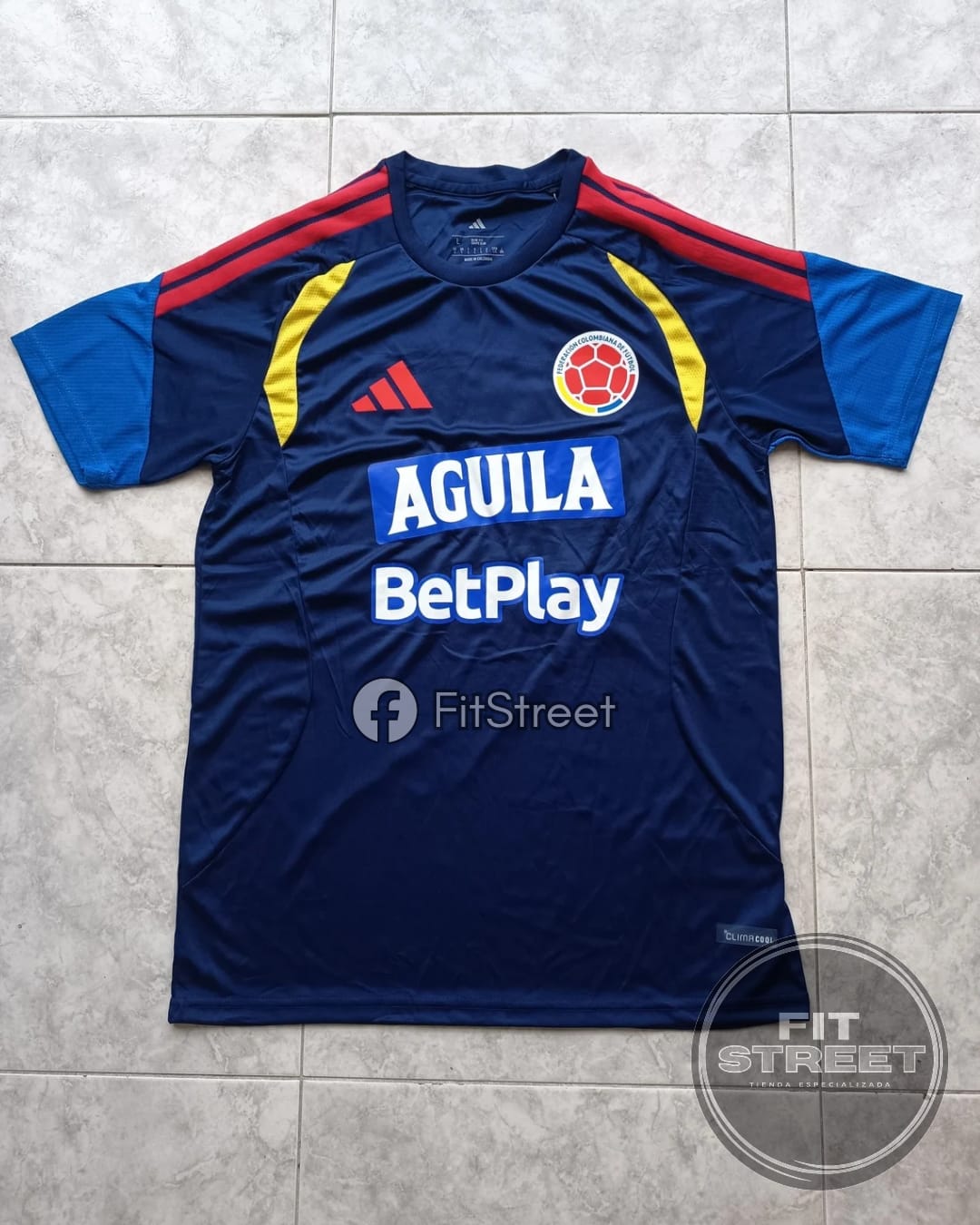 Camiseta Selección Colombia Entrenamiento – Azul Marino - Imagen 2
