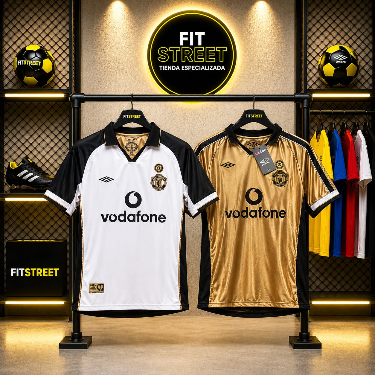 Camiseta Retro - Manchester United Centenary Year 1902–2002 – Doble Faz Beckham N.º 7